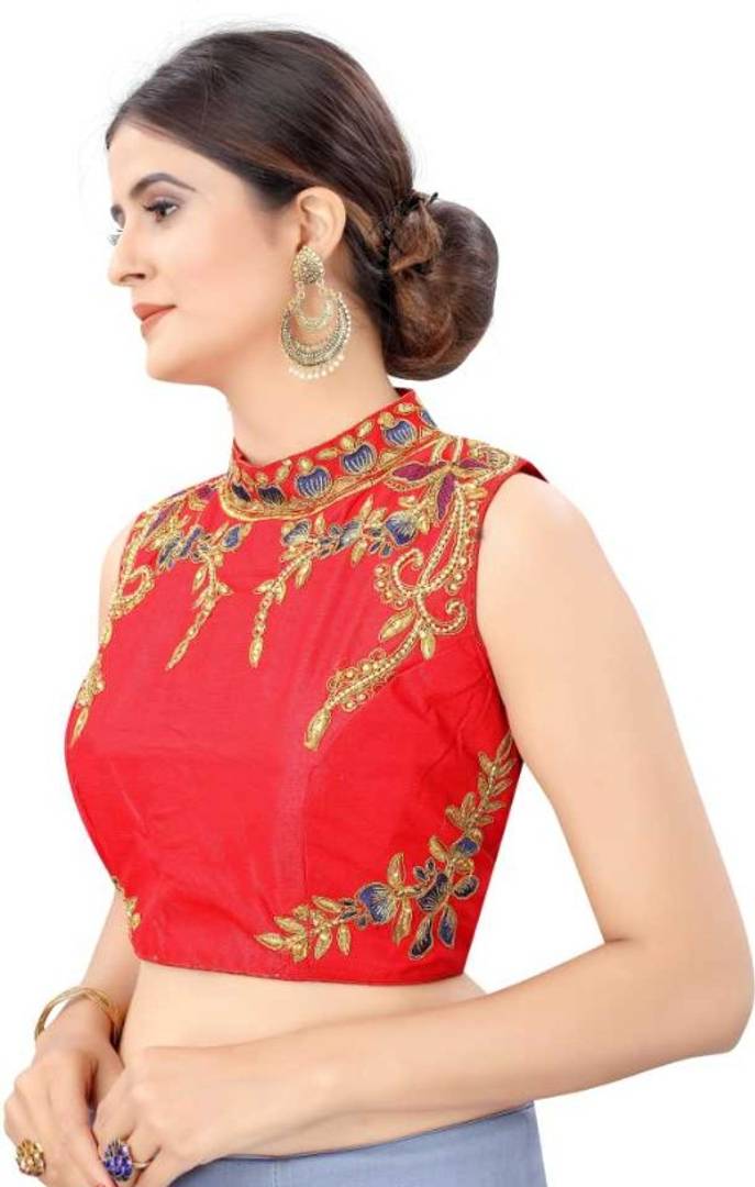 Trendy phantom silk Stitched Blouse for Women